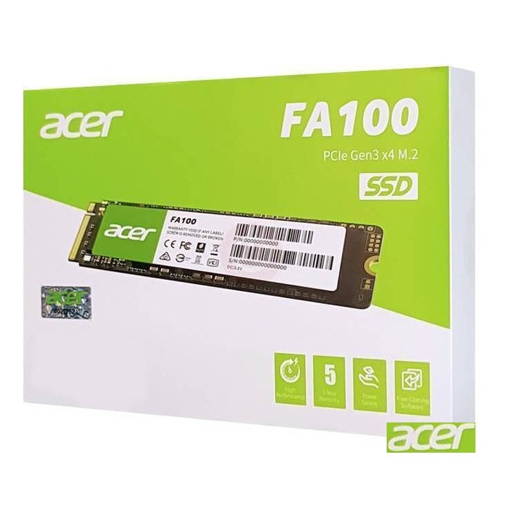 قیمت و خرید اس اس دی اینترنال PCIe Gen3 x4 ایسر مدل FA100 ظرفیت 256 گیگابایت