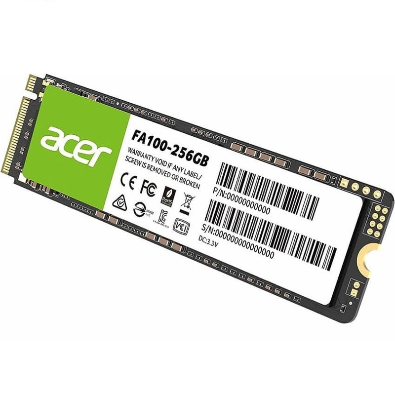 قیمت و خرید اس اس دی اینترنال PCIe Gen3 x4 ایسر مدل FA100 ظرفیت 256 گیگابایت