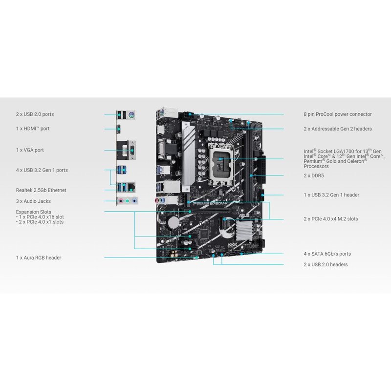 قیمت و خرید مادربرد ایسوس مدل PRIME B760M-K