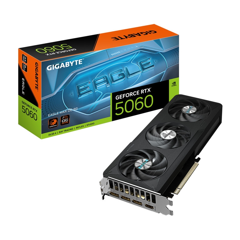 قیمت و خرید کارت گرافیک گیگابایت مدل GeForce RTX 5060 EAGLE MAX OC 8G