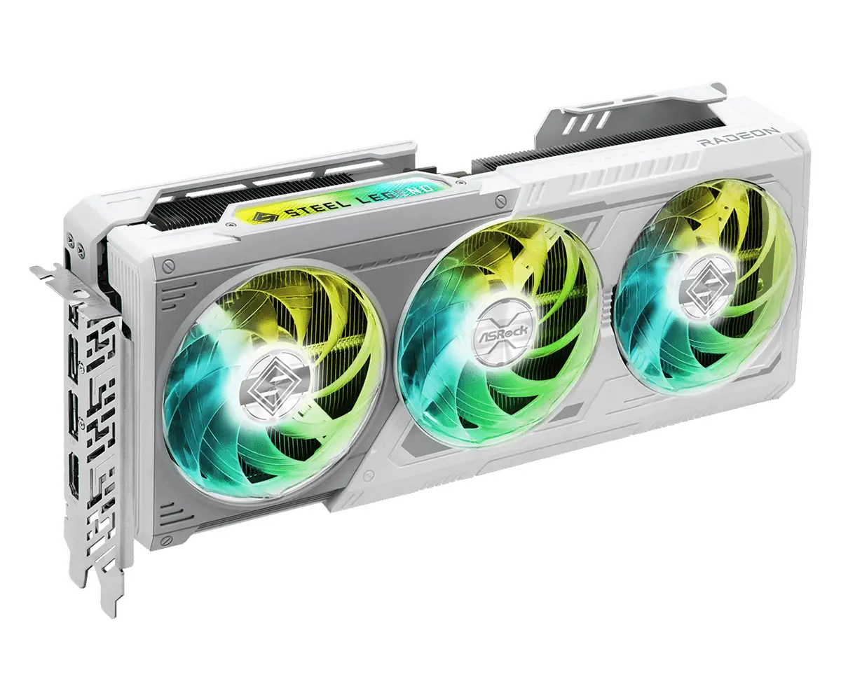 قیمت و خرید کارت گرافیک ازراک مدل AMD Radeon™ RX 9070 XT Steel Legend Dark 16GB