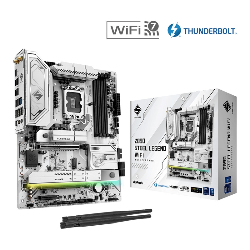 قیمت و خرید مادربرد ازراک مدل Z890 Steel Legend WiFi