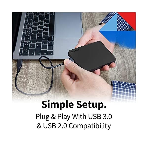 قیمت و خرید هارد اکسترنال توشیبا مدل Canvio Basics ظرفیت دو ترابایت دارای رابط USB Type-A 3.0