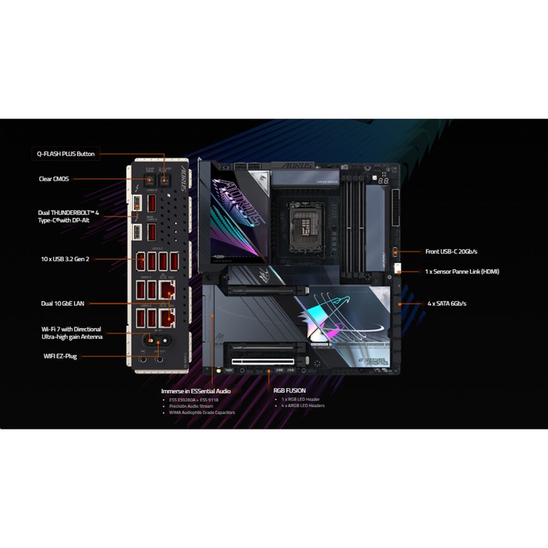 قیمت و خرید مادربرد گیگابایت مدل Z890 AORUS MASTER AI TOP