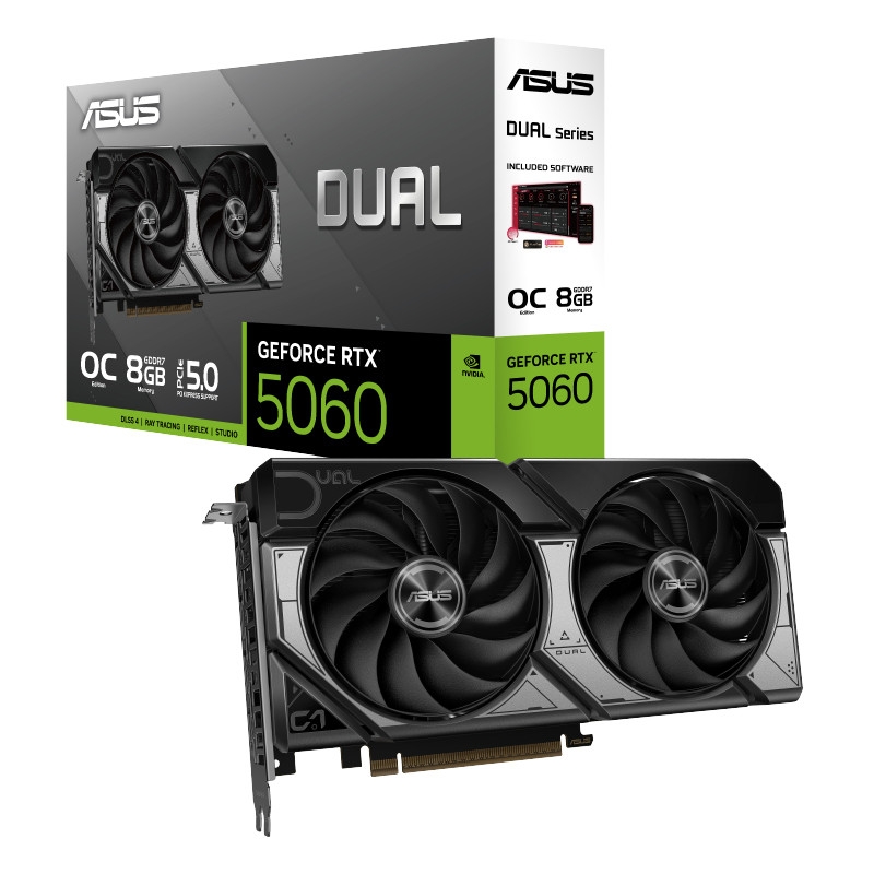 قیمت و خرید کارت گرافیک مبتنی بر NVIDIA ایسوس مدل Dual RTX 5060 OC 8GB