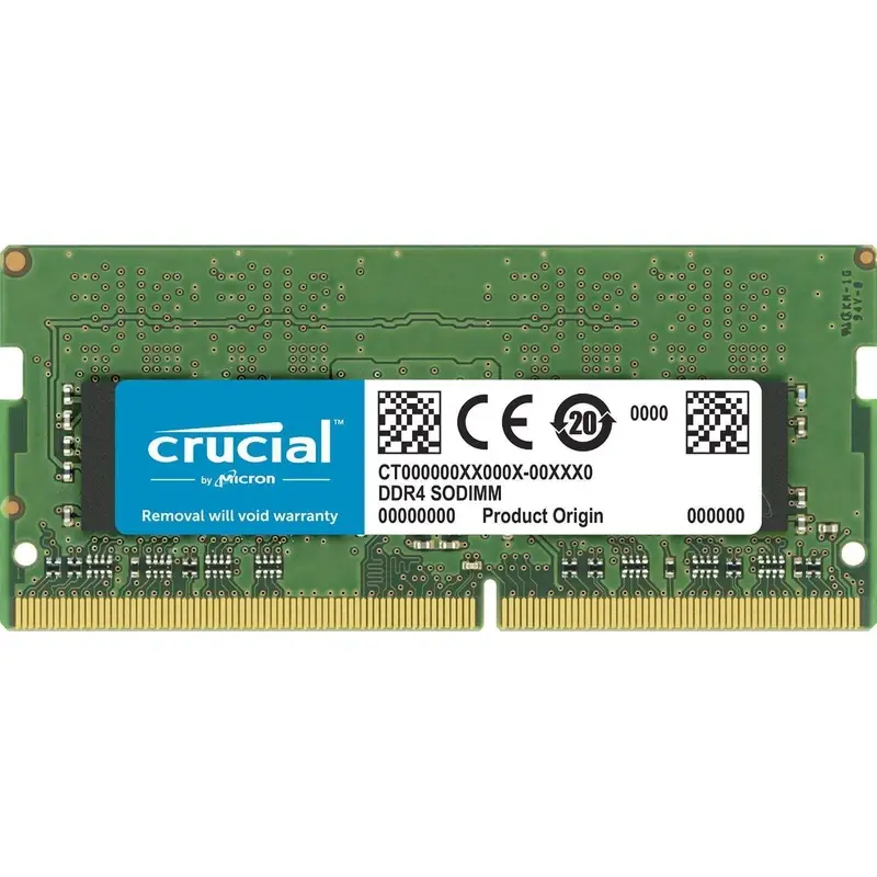 قیمت و خرید رم لپ‌تاپ DDR4 تک کاناله 8 گیگابایت 3200 مگاهرتز کروشیال مدل CT8 با تایمینگ CL22 و ولتاژ 1.2 ولت
