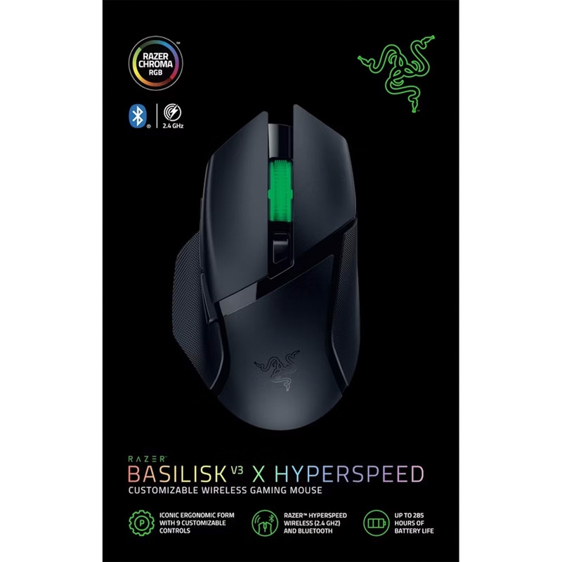 قیمت و خرید ماوس بی سیم مخصوص بازی ریزر مدل Basilisk V3 X HyperSpeed