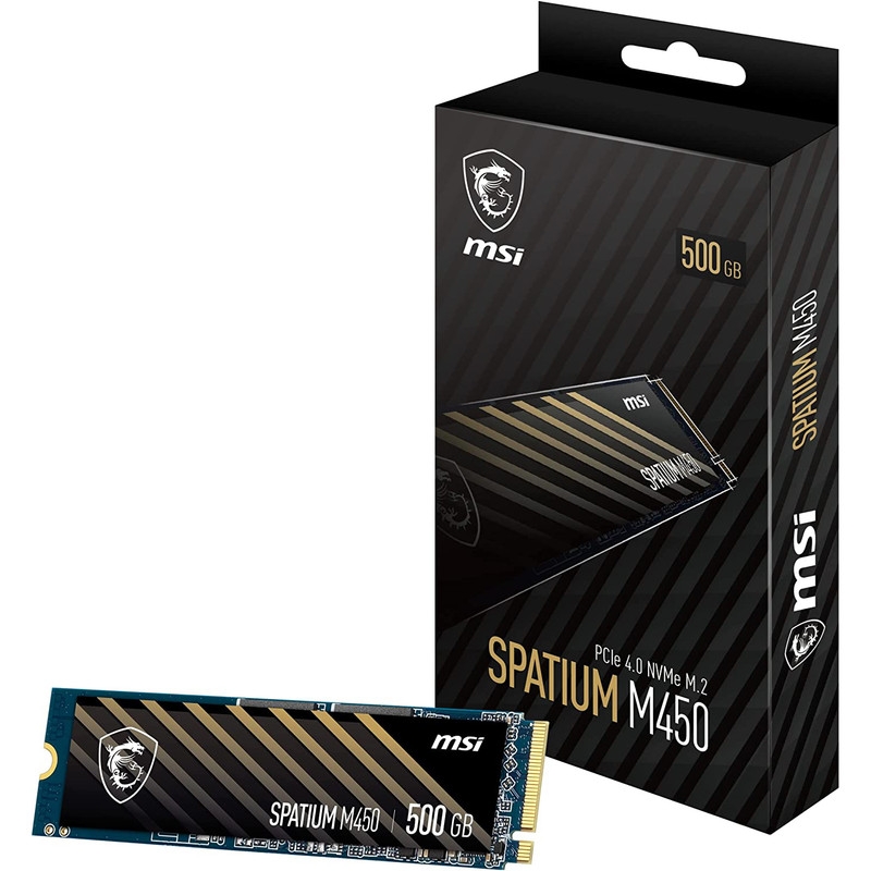 قیمت و خرید اس اس دی اینترنال PCIe Gen4 x4 ام اس آی مدل SPATIUM M450 ظرفیت 500 گیگابایت