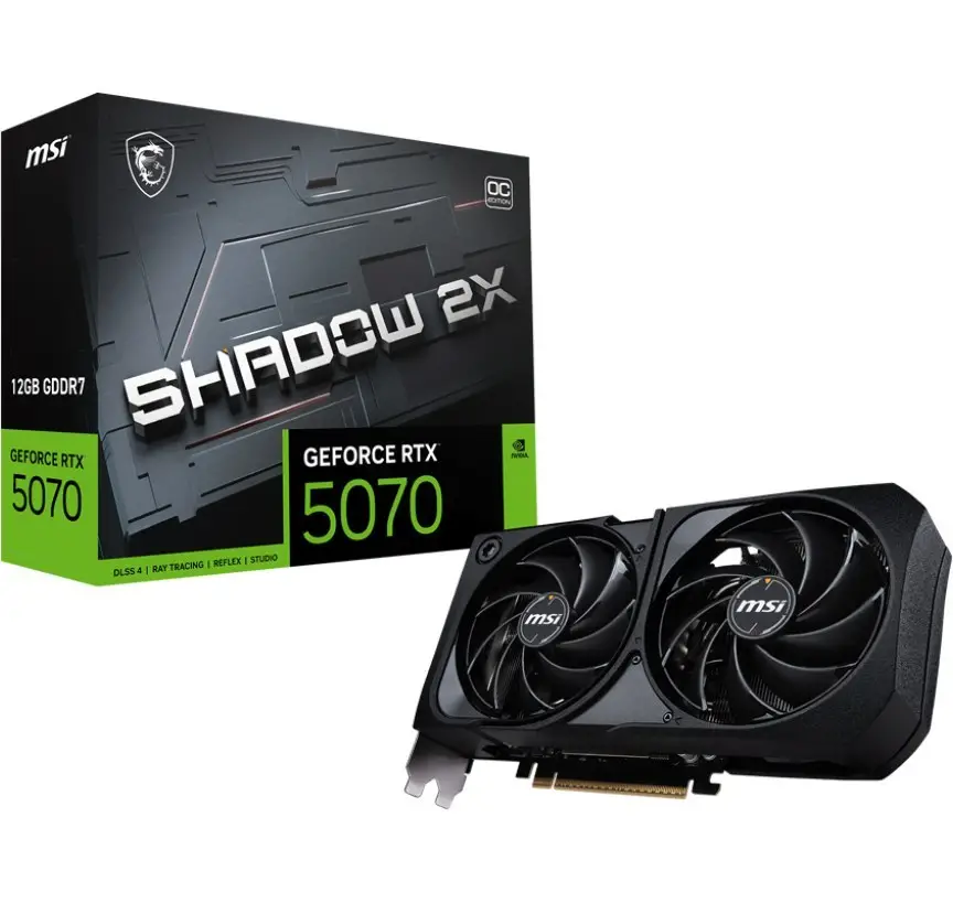 قیمت و خرید کارت گرافیک ام اس آی مدل RTX 5070 12G SHADOW 2X OC