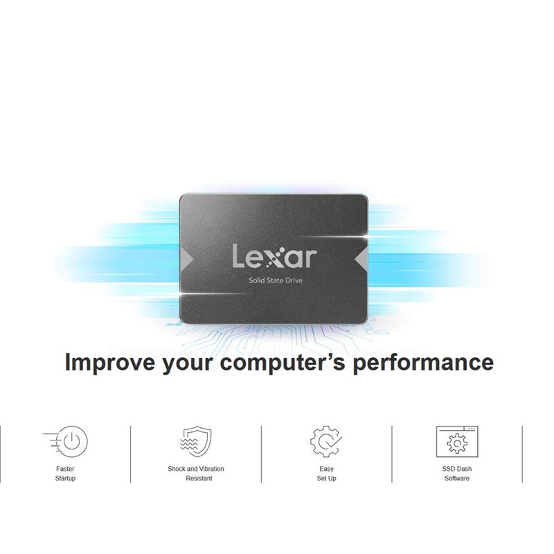 قیمت و خرید اس اس دی اینترنال SATA III لکسار مدل NS100 ظرفیت 256 گیگابایت