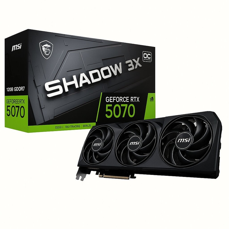 قیمت و خرید کارت گرافیک ام اس آی مدل MSI RTX 5070 12G Shadow 3X OC