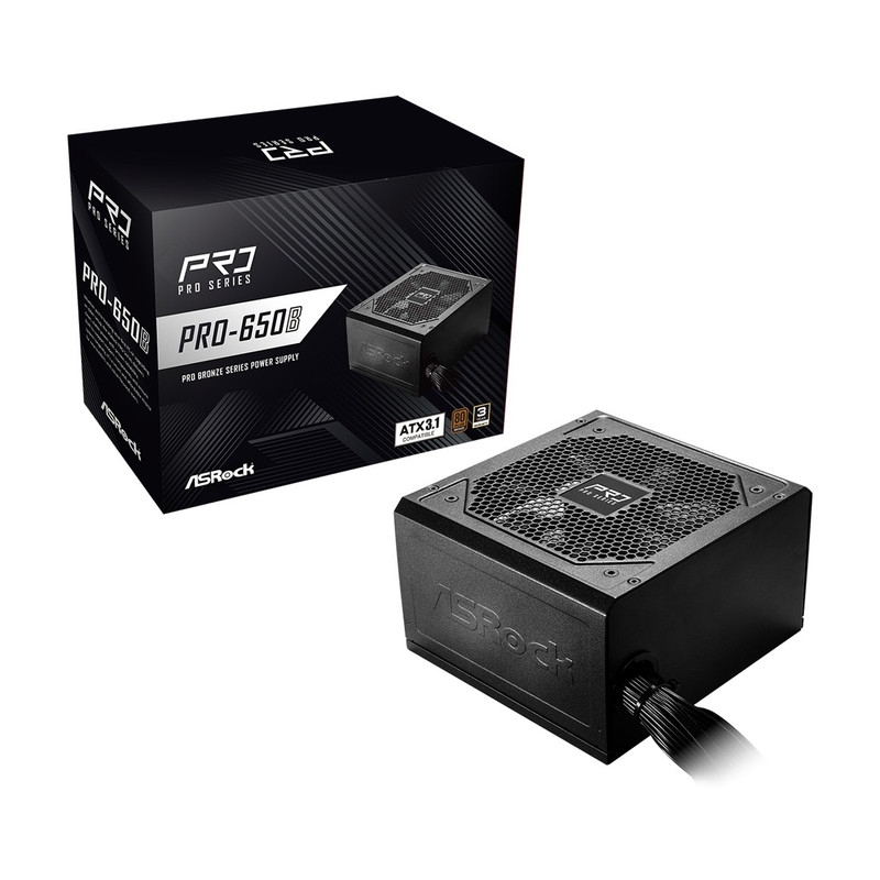 قیمت و خرید منبع تغذیه کامپیوتر 650 وات ازراک مدل PRO-650B