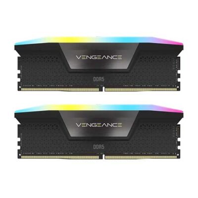 رم دسکتاپ کورسیر 32 گیگابایت DDR5 VENGEANCE RGB فرکانس 5600
