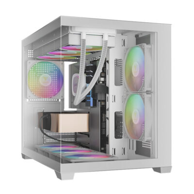 کیس گیم دیاس AURA GC10M WH ARGB